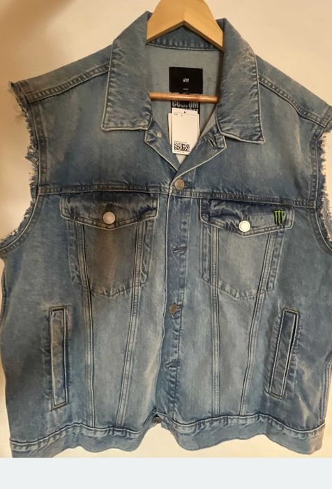 Nowa  kamizelka jeansowa custom made by Kuciarski za 50zl