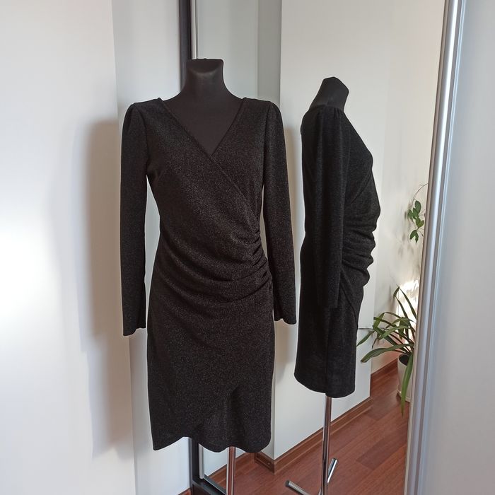 Sukienka damska koktajlowa połyskująca