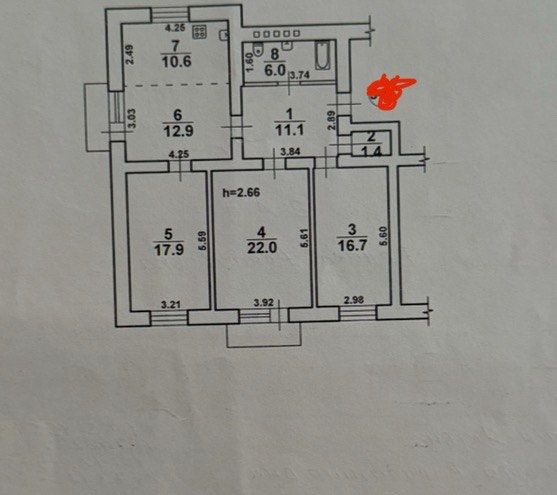 3-rooms apartment apartment by the address st. Kulikovo pole pl Oktyabrskoy revolyutsii pl (area 101 m²) - Atlanta.ua - photo 23