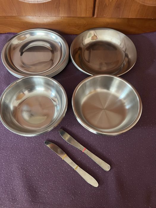 Продам тарілки з нержавіючої сталі