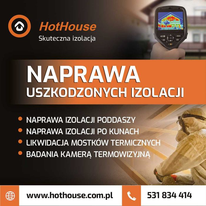 Ocieplenie Poddaszy, Wiązarów, Stropów - Wełna, Celuloza, Piana PUR