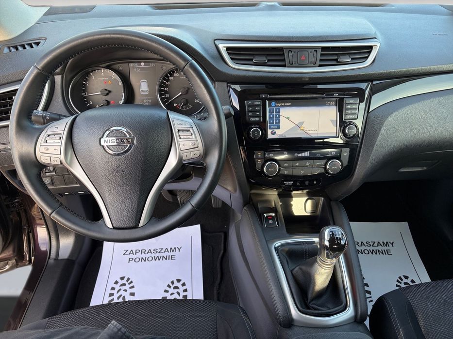 Nissan Qashqai 1.2Benzyna-115ps, Bezwyp., LED/Xenon, Kamera cof, ParkTronic, Serwis