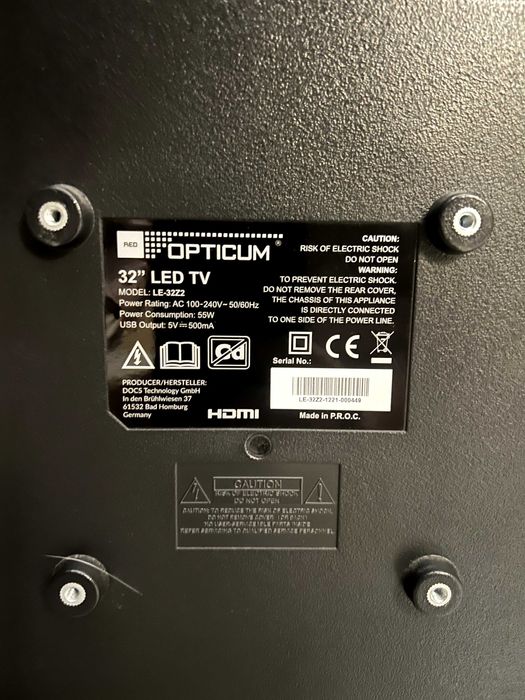 32-calowy telewizor LED Red Opticum
