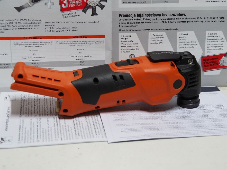 FEIN AFMM 18 QSL szlifierka 18v multimaster wurth polerka wycinarka