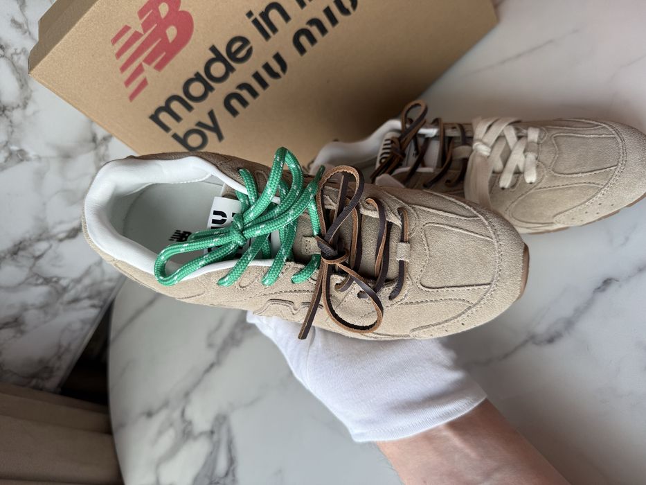 Trampki Miu Miu New Balance beige
