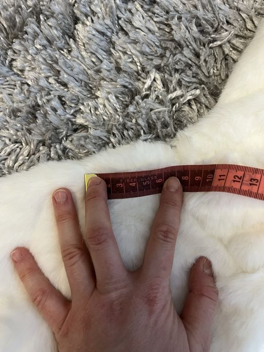 Дитяча біла еко шубка OVS kids 110 см