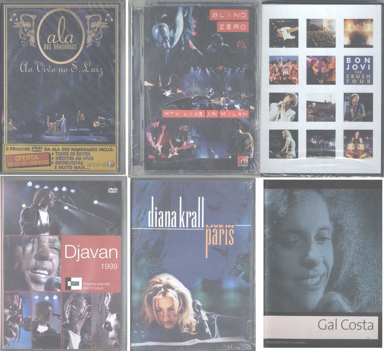 Paul McCartney Gal Costa Simone De Oliveira Pearl Jam DVDs Vários