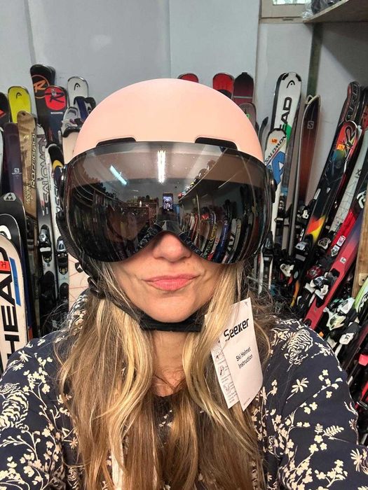 Pastelowy różowy kask narciarski Seexer L 239 zł/Sklep-Serwis-Wypożycz