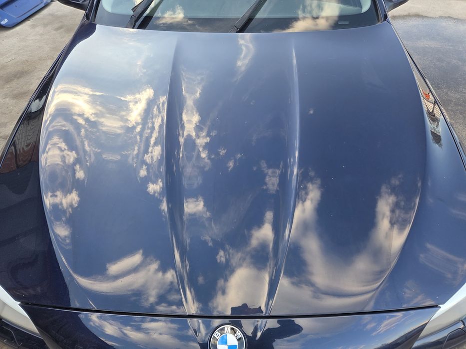 Maska pokrywa silnika BMW F10 F11 Imperialblau A89 w kolor oryginał przód