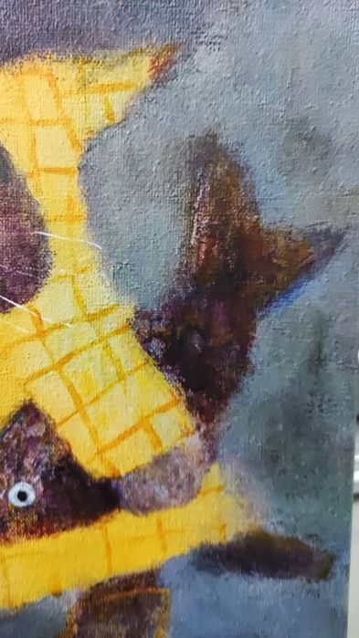 Картина "Я возьму эту рыбку с собой "40*40 см