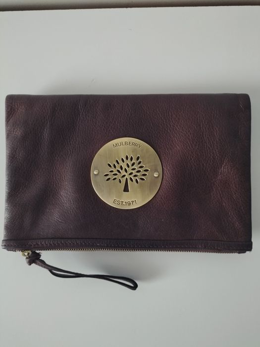 Клатч кожаный Mulberry