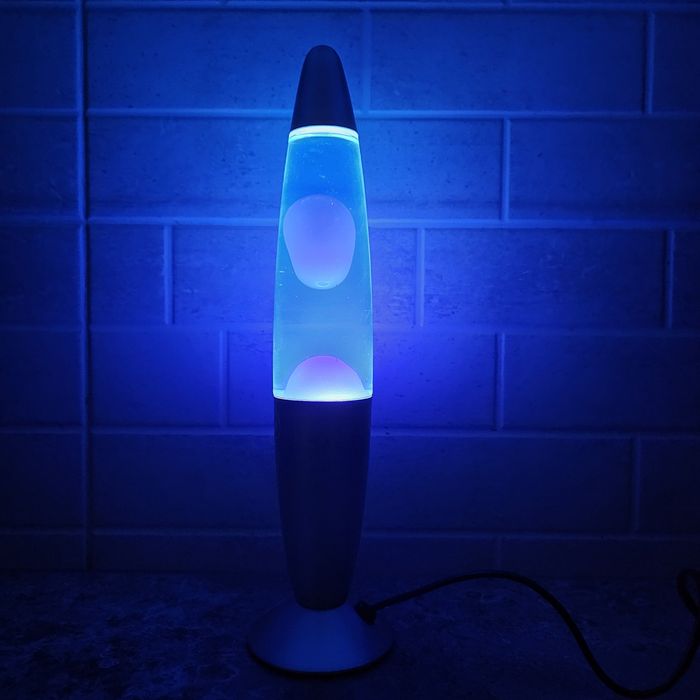 Lampa lawowa niebieska InnovaGoods Magla 35 cm - do pokoju salonu