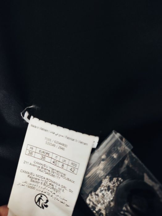 Camaieu 36 jak nowa wiralowa marynarka pepitka