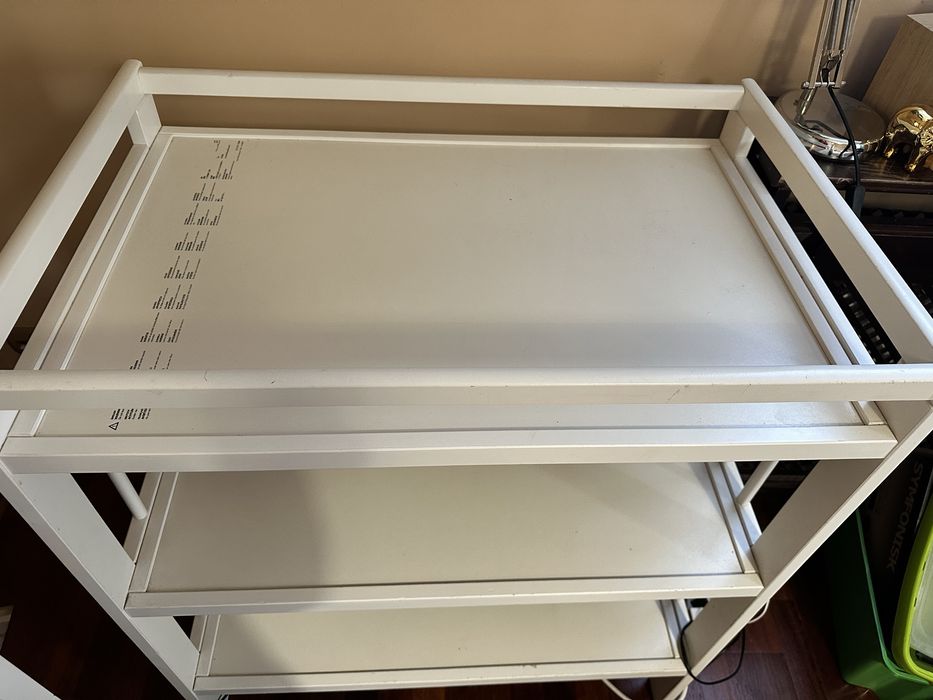 GULLIVER Stół do przewijania, biały IKEA, przewijak, szafka na zabawki