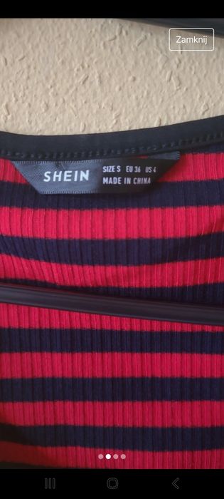 Top tshirt z Shein rozmiar S  nowy