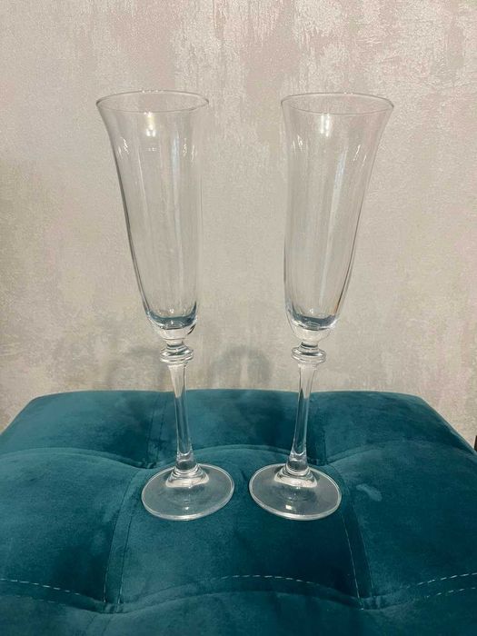 Весільні скляні келихи/бокали. 2шт.