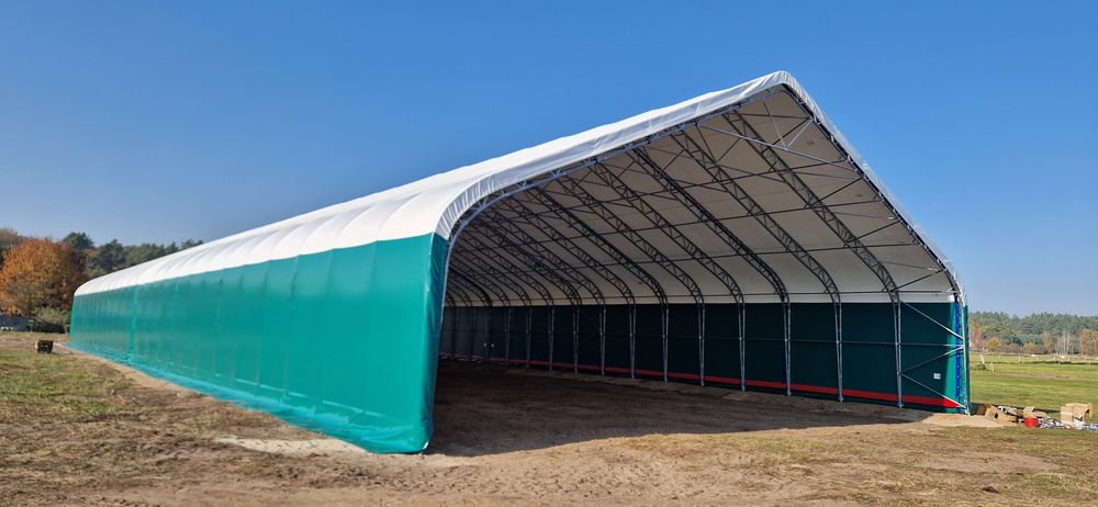 Hala 15x30x7,5 łukowa namiotowa obora bele garaż magazyn
