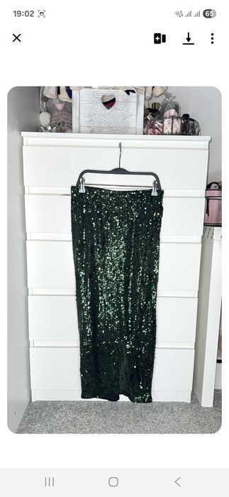 Spódnica maxi cekinowa nowa z metką