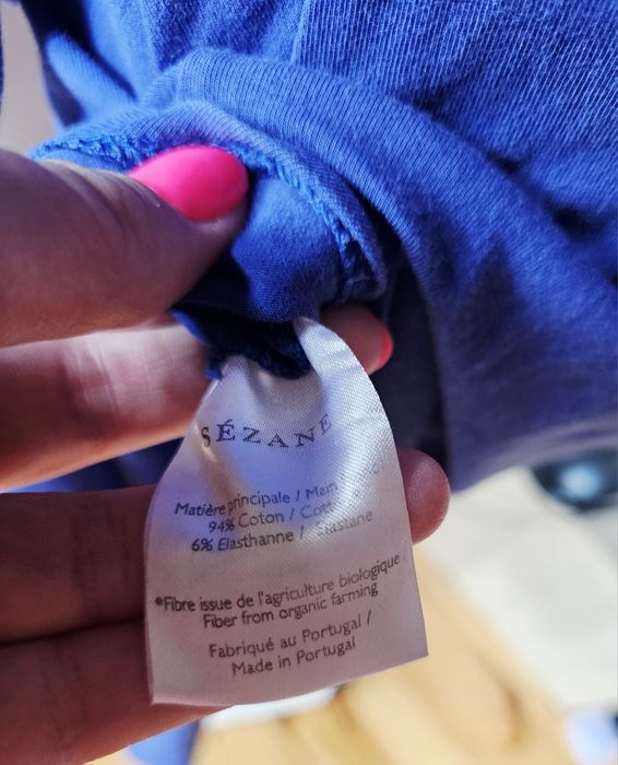 Długa niebieska sukienka premium Sezane m 38