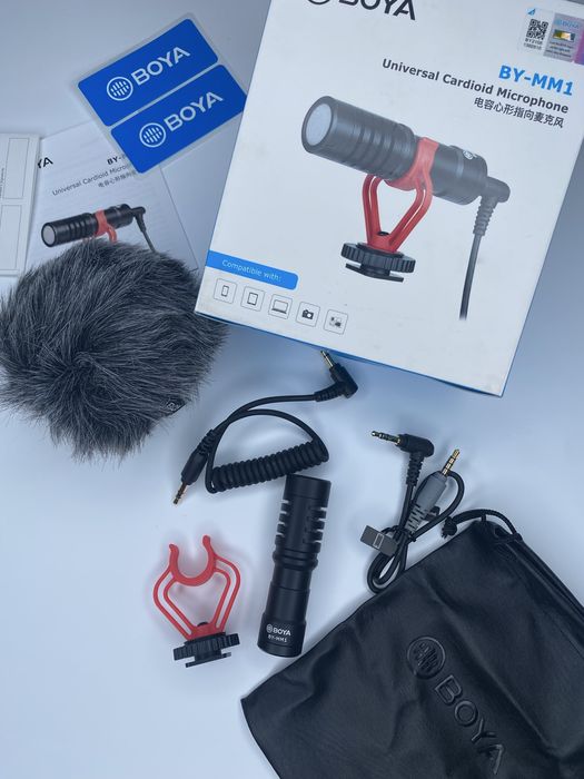 BOYA BY-MM1 накамерний мікрофон для камери / смартфона + Гарантія