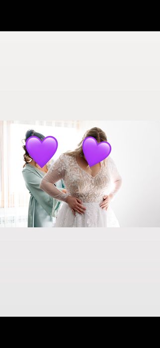 Suknia ślubna z długim rękawem 42/44