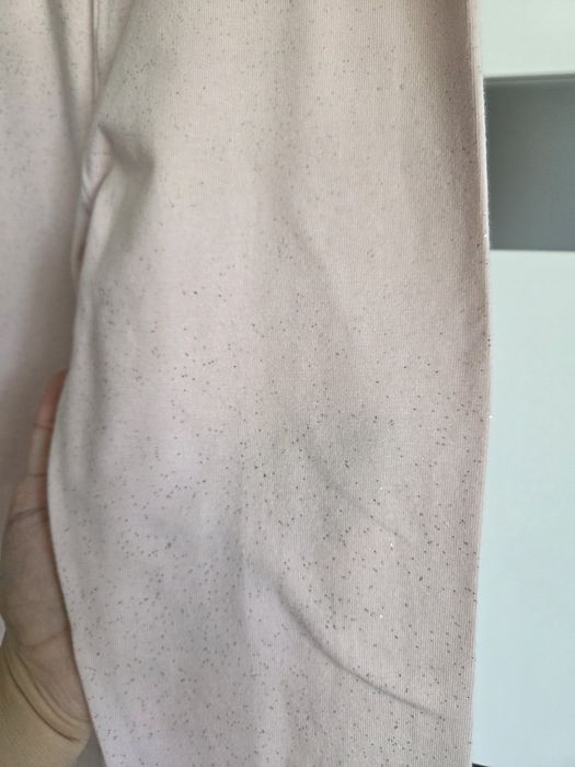 2x legginsy szare brokat H&M r. 134cm 8-9lat