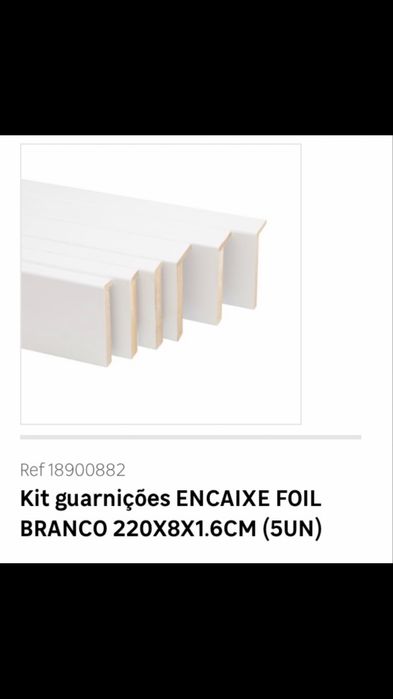 Guarnicões encaixe branco