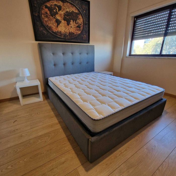 Camas de Casal Estofadas de Luxo 199€ Disp. em Várias Cores! 190x140m!