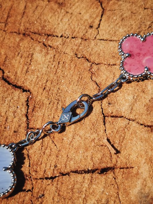 Комплект ван кліф van cleef клевер колье браслети