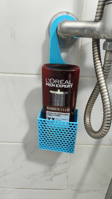Porta Gel de Banho para Chuveiro — Suporte Prático em Várias Cores