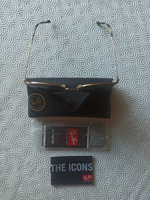 Novos Óculos ray ban round metal