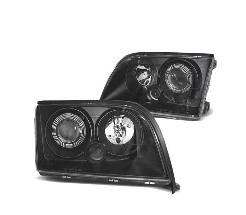 FARÓIS MERCEDES W140 91-98 PRETO