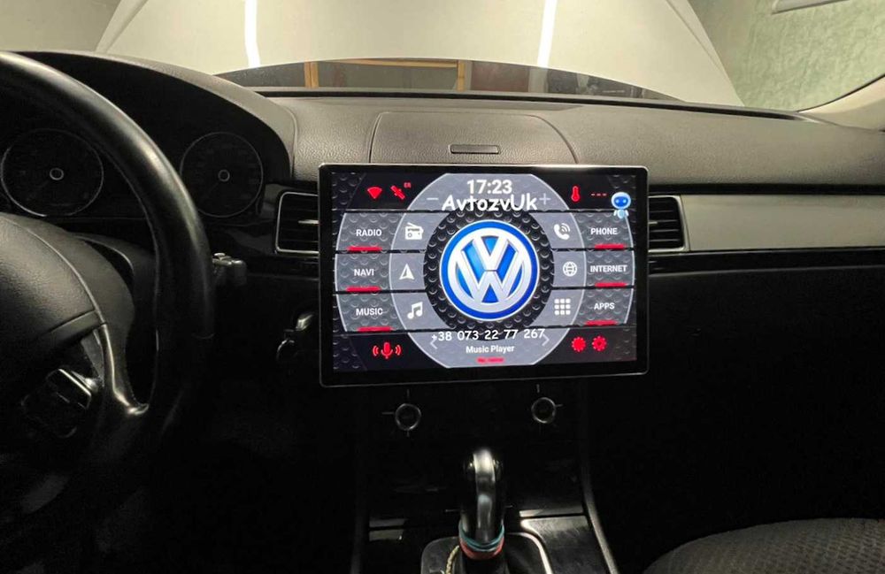 Магнитола Android 15 CarPlay GPS TV USB Навигация Дисплей мультимедия