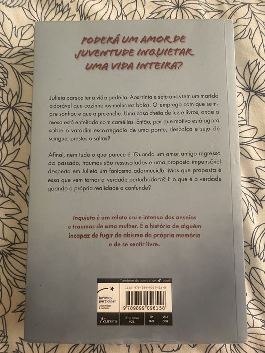 Livro Inquieta - Susana Amaro Velho