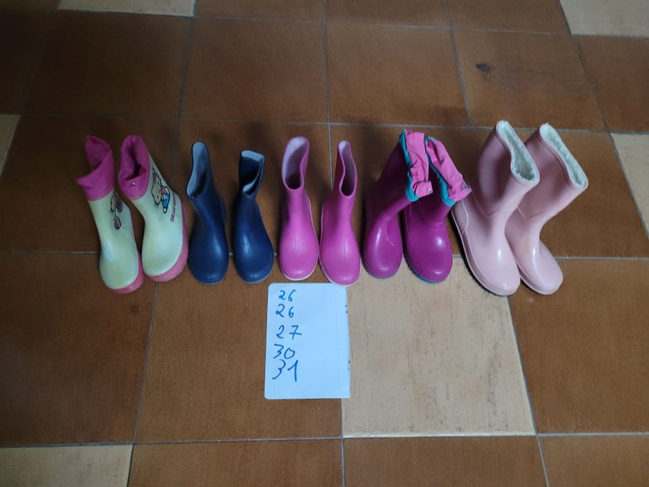 Botins galochas de criança