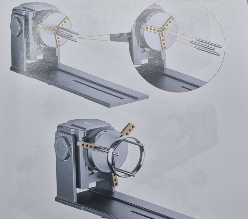 Mandril rotativo para gravadora a laser