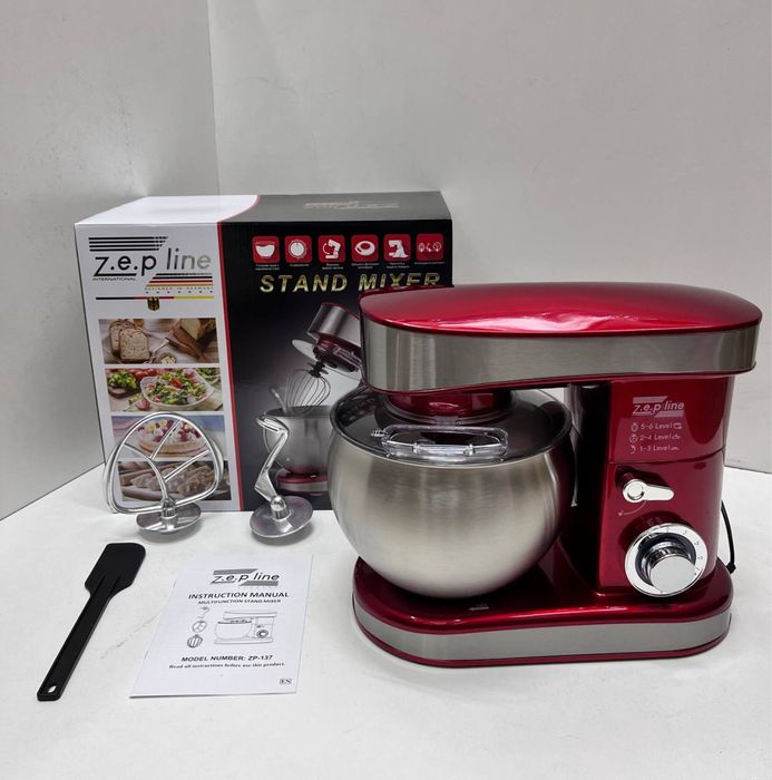 Тестомес Zepline 137 7 Литров 3500WATT