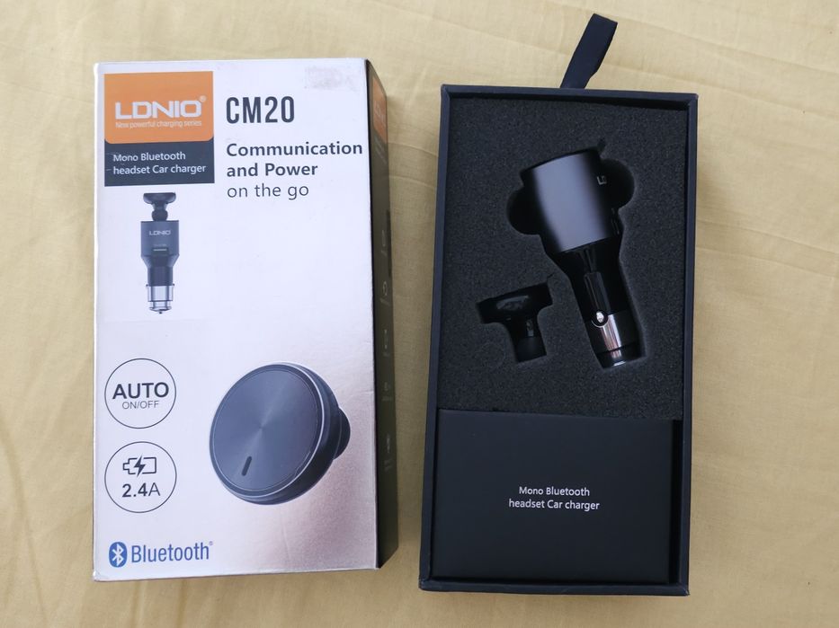 Carregador + Fone de Bluetooh