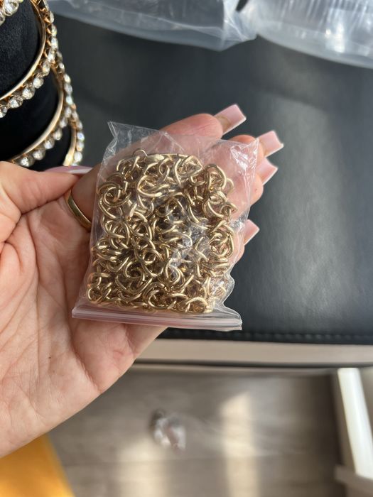 Torebka Kuferek Czarna Złoto Perły Nowa Cudna