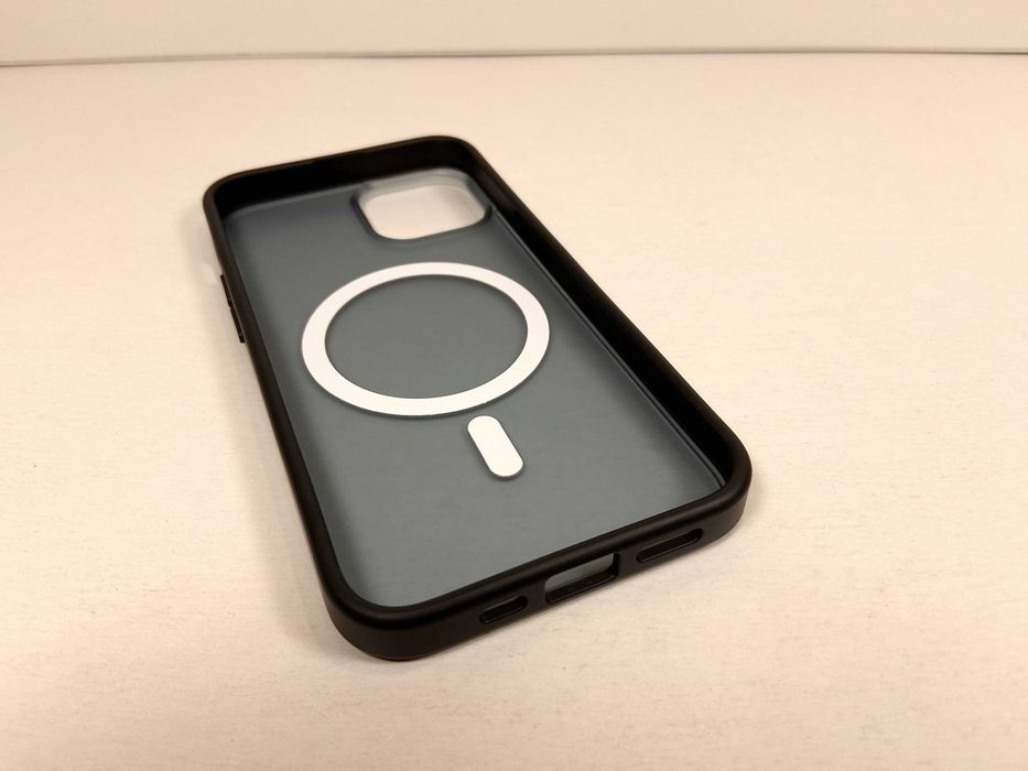 Z089 Etui PuyaTeya Do iPhone 13 / 14 Matowe MagSafe Magnes Navy Blue