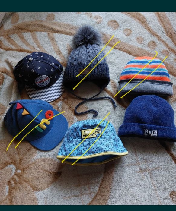 Кепки, шапки для хлопчика