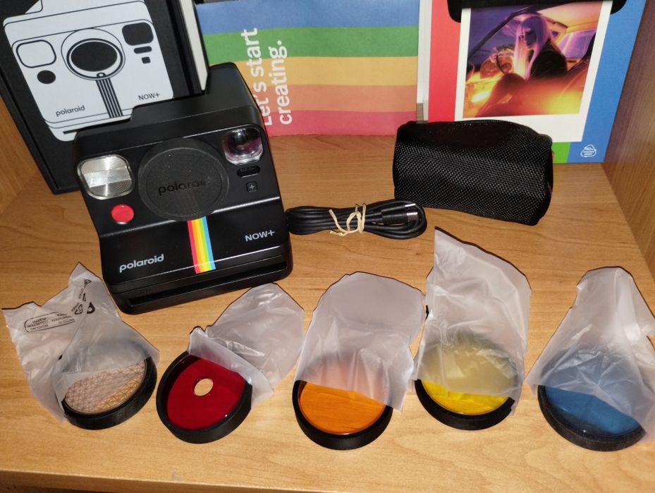 Aparat Polaroid now+ natychmiastowy retro czarny prezent y