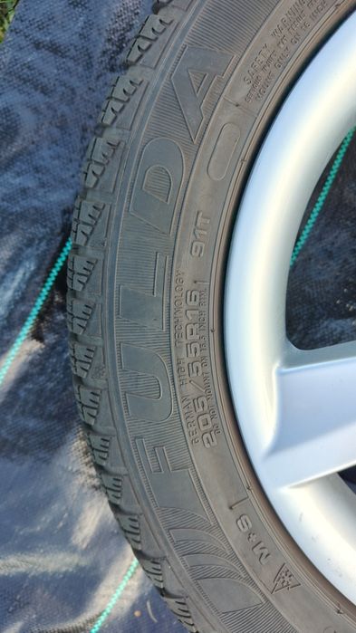 Alufelgi Audi 5x112 16 ,A3 8V , opony zimowe ,205/55/16 , ET43, 6.5J