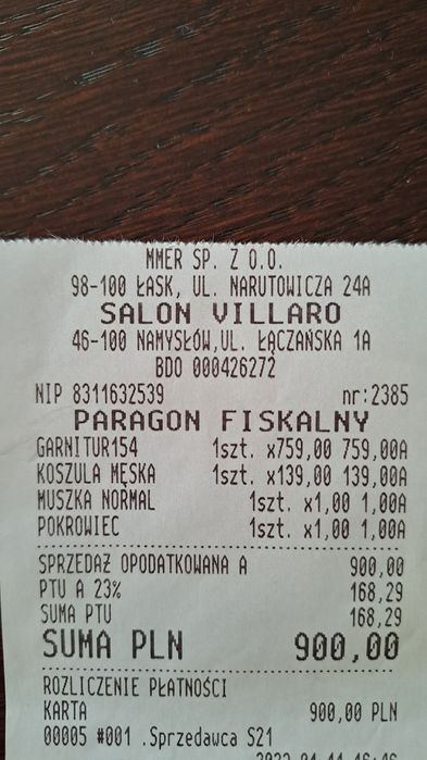 Garnitur młodzieżowy Villaro 48/170
