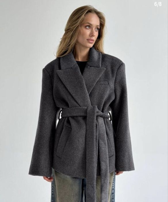 Вкорочене пальто із 100% натуральної вовни (як в coosh)