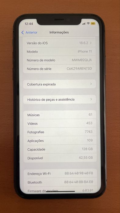 Iphone 11 preto 128gb