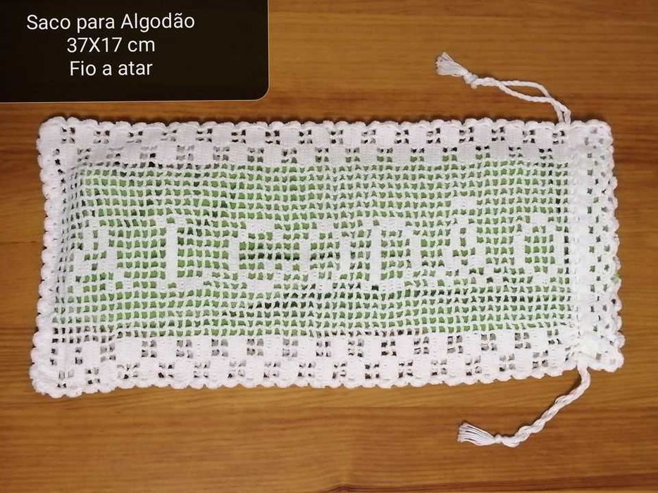 Saco para algodão e bolsas multiusoos