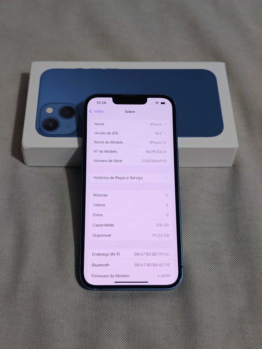 Iphone 13 128Gb. Muito bom.  Tudo de origem