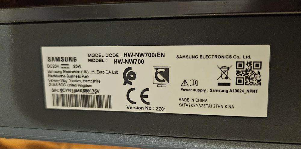 Soundbar samsung  HW-NW 700