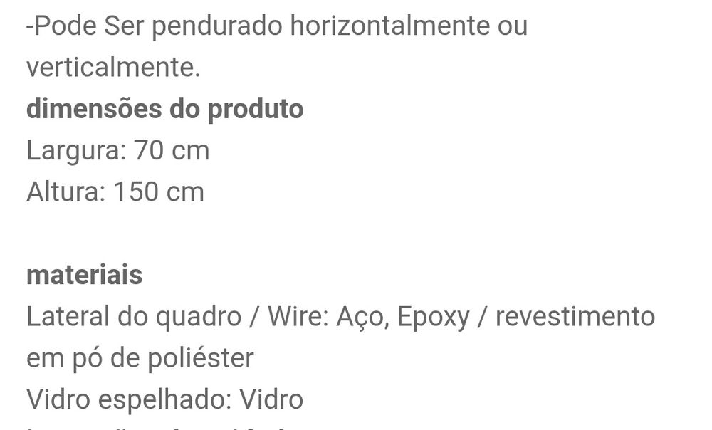 Espelho grande ikea